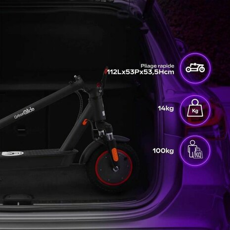 Elektrische Step Urbanglide 100 MAX Zwart 350 W 25 km/h 7