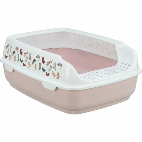 Kattenbak Trixie Delio Wit Lila Plastic 38 × 20 × 50 cm 2