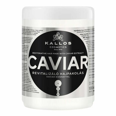 Herstellend haarmasker Kallos Cosmetics Caviar 1 L 1