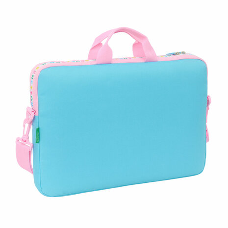 Laptoptas Benetton Unique Roze Turkoois 40 x 27 x 4 cm 2