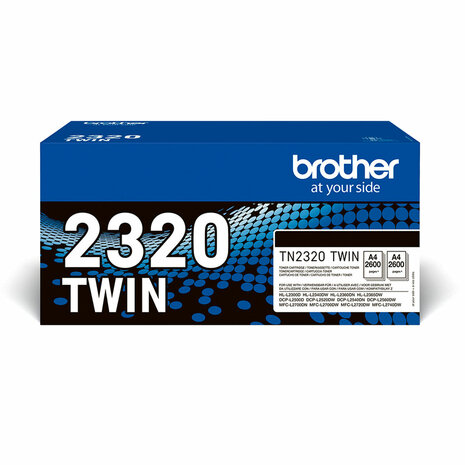 Originele Toner Brother L2300D/L2340DW/L2360DN/L2365DW/L2500/L2700 Zwart (2 Stuks) 2