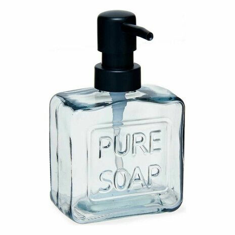Zeepdispenser Pure Soap 250 ml Kristal Zwart Plastic (12 Stuks) 2
