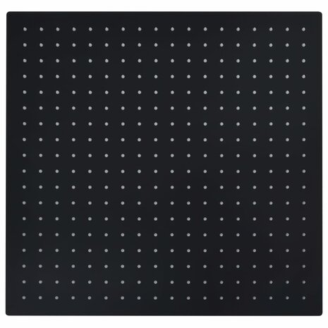 Regendouchekop vierkant 50x50 cm roestvrij staal zwart 2