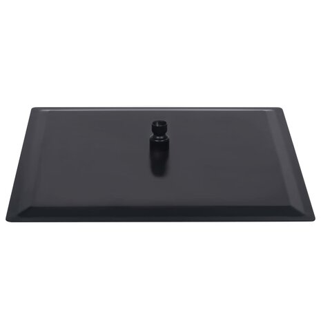 Regendouchekop vierkant 50x50 cm roestvrij staal zwart 4