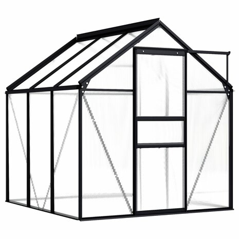 Tuinkas 3,61 m³ aluminium antracietkleurig 2