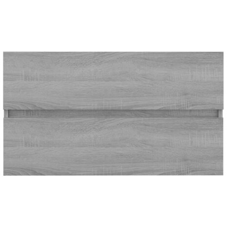 Wastafelkast 80x38,5x45 cm bewerkt hout grijs sonoma eikenkleur 7