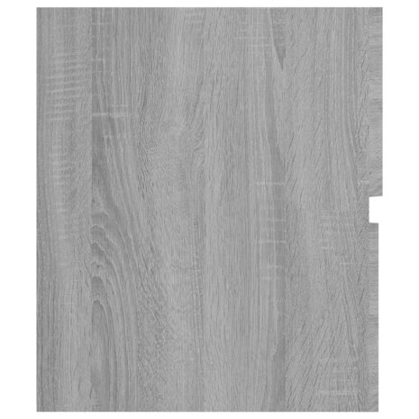 Wastafelkast 80x38,5x45 cm bewerkt hout grijs sonoma eikenkleur 8