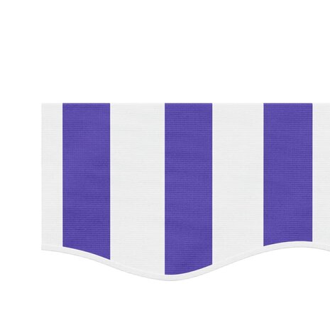 Vervangingsdoek voor luifelrok gestreept 5 m blauw en wit 4