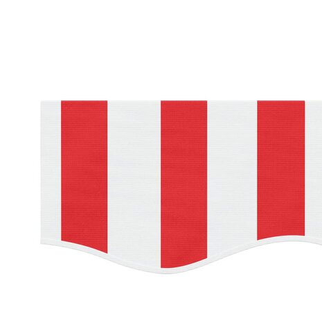 Vervangingsdoek voor luifelrok gestreept 3,5 m rood en wit 4