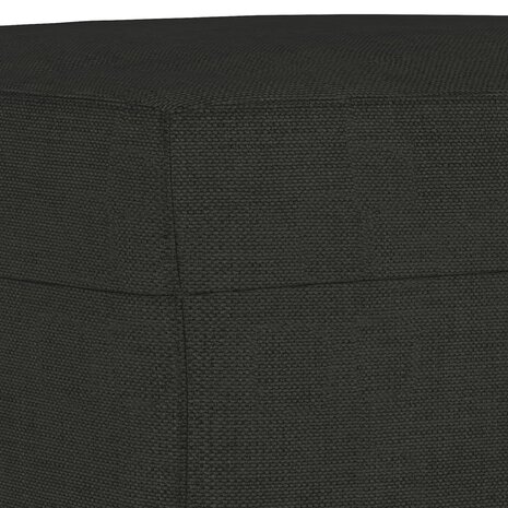 3-delige loungeset met kussens stof zwart 6