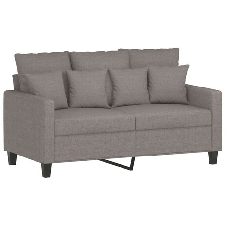 3-delige Loungeset met kussens stof taupe 3