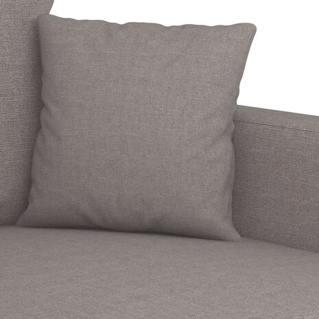 3-delige Loungeset met kussens stof taupe 6