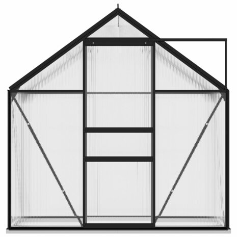 Tuinkas 1,33 m² aluminium antracietkleurig 4