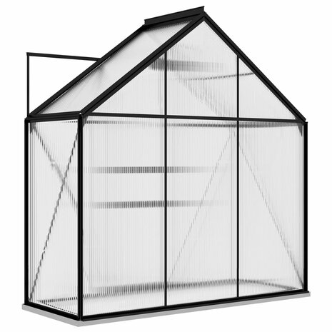 Tuinkas 1,33 m² aluminium antracietkleurig 7