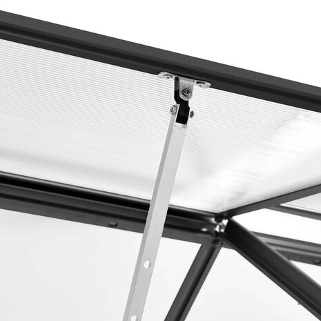Tuinkas 1,33 m² aluminium antracietkleurig 8