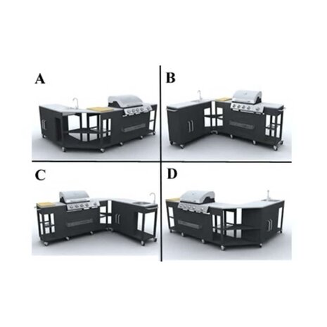 Buitenkeuken Missouri 4 branders 4