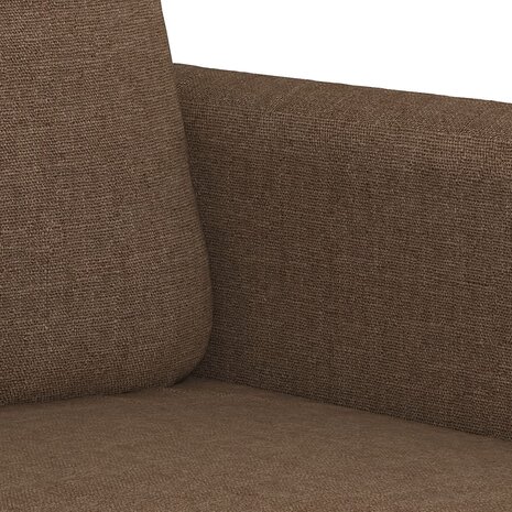 4-delige Loungeset met kussens stof bruin 6