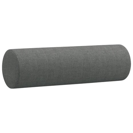 Tweezitsbank met sierkussens 120 cm stof donkergrijs 6