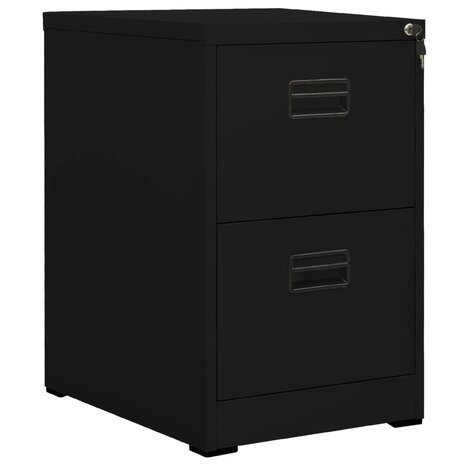 Archiefkast 46x62x72,5 cm staal zwart 1