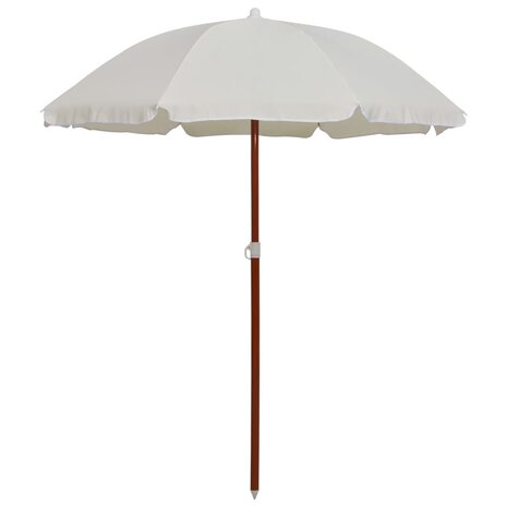 Parasol met stalen paal 180 cm zandkleurig  1