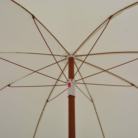 Parasol met stalen paal 180 cm zandkleurig  4