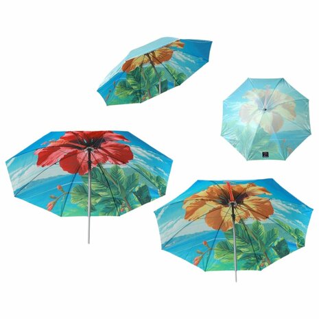 Strandparasol Ø 220 cm SPF50+ Bloem 2