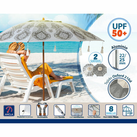 Strandparasol Ø 180 cm SPF50+ Orientaals 2