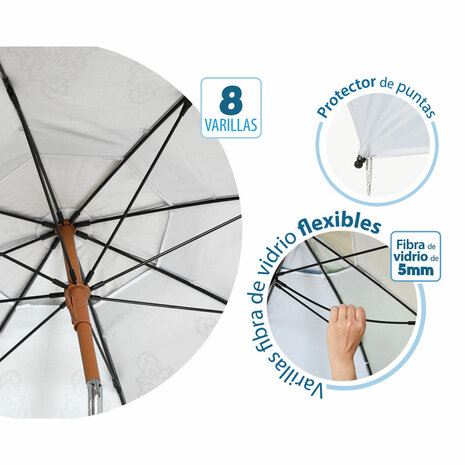 Strandparasol Ø 200 cm SPF50+ Orientaals 3