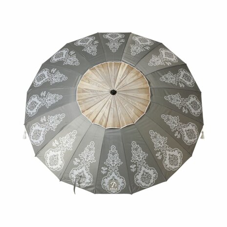 Strandparasol Grijs Ø 220 cm SPF50+ Boho 1