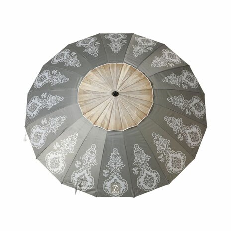 Strandparasol Grijs Ø 220 cm SPF50+ Boho 2