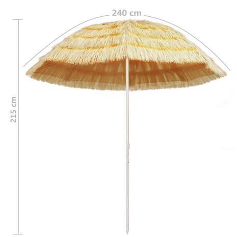 Strandparasol Hawaï stijl 240 cm naturel 5