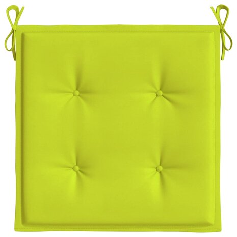 Tuinstoelkussens 2 st 50x50x3 cm oxford stof felgroen 6