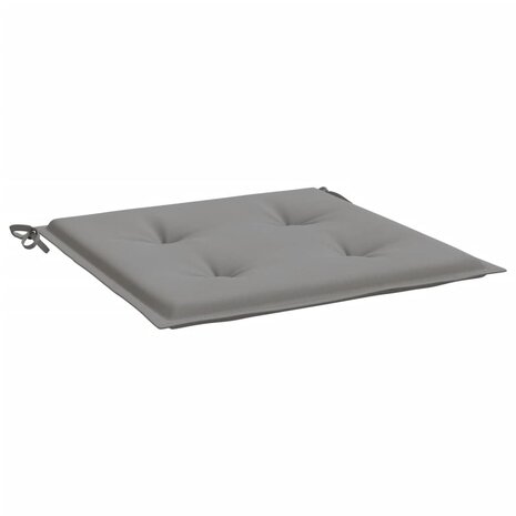 Tuinstoelkussens 2 st 50x50x3 cm stof grijs 5