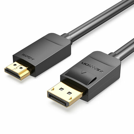 DisplayPort naar HDMI Kabel Vention HADBH Zwart 2 m 1