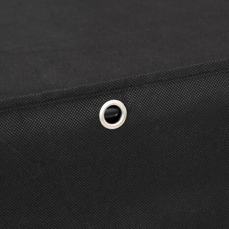 Schoenenkast 60x30x90 cm stof zwart 7