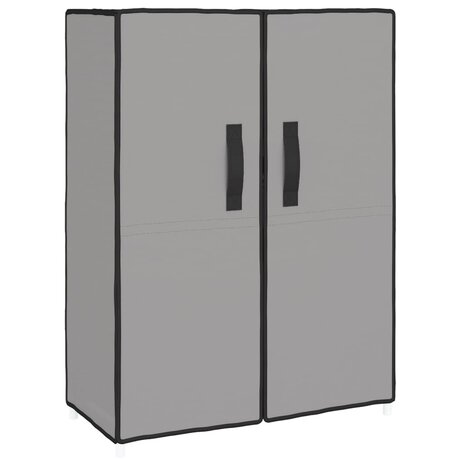 Schoenenkast 60x28x90 cm stof grijs 2