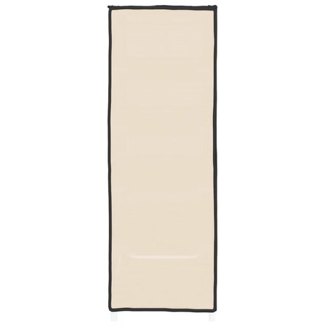 Schoenenkast 60x28x90 cm stof crèmekleurig 4