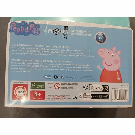Set van 4 Puzzels Educa Peppa Pig Progressive (6-9-12-16 pcs) 2