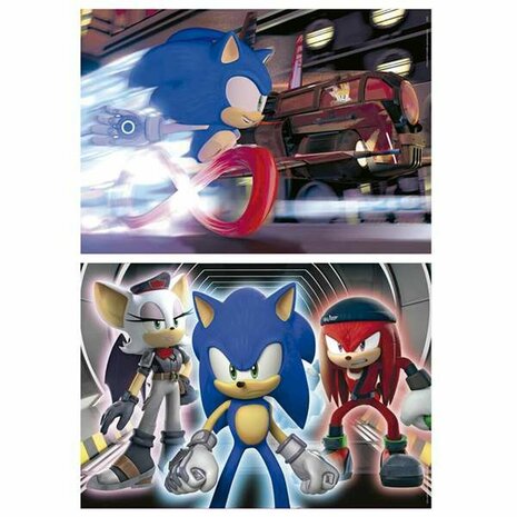 Set van 2 Puzzels Educa Neon Sonic 100 Onderdelen 2