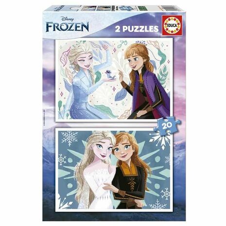 Set van 2 Puzzels Frozen 20 Onderdelen 1