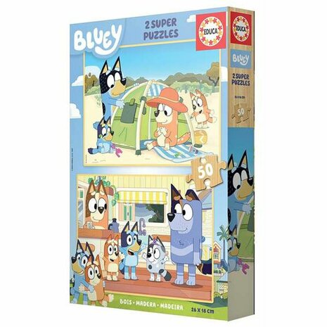 Set van 2 Puzzels Educa Hout 50 Onderdelen 3