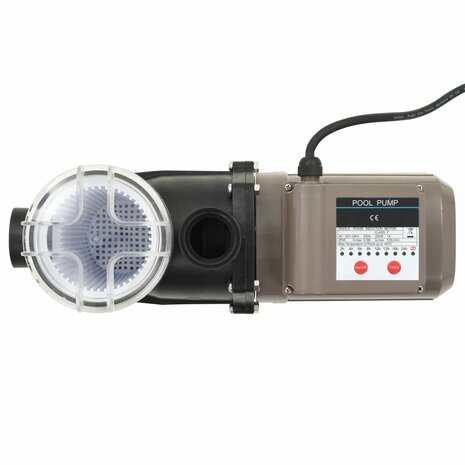 Zwembadpomp met timer 0,25 pk 8000 L/u zwart 4