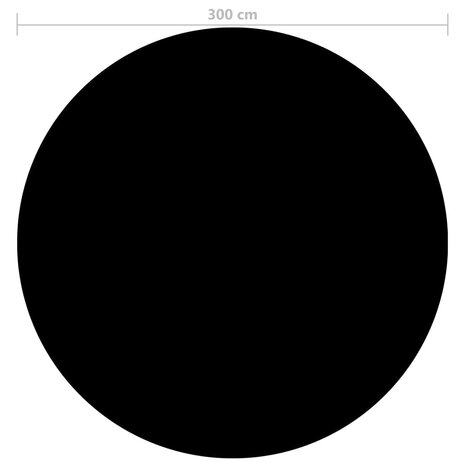 Zwembadhoes 300 cm PE zwart 4