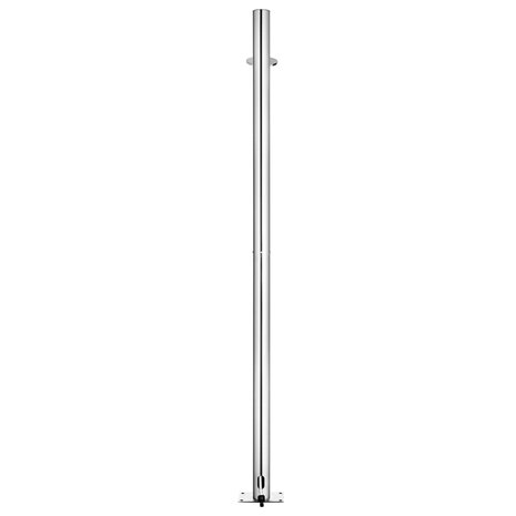 Buitendouche met bruine basis 220 cm roestvrij staal 6
