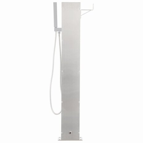 Tuindouchekraan 110 cm roestvrij staal 5