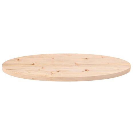 Tafelblad ovaal 60x30x2,5 cm massief grenenhout 3