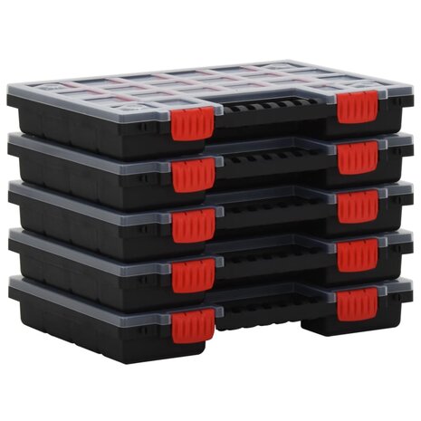 Assortimentsdozen 5 st 34,5x25x5 cm polypropeen 1