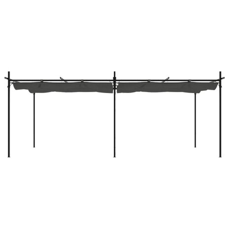 Pergola met uitschuifbaar dak 589x292x230 antracietkleurig 3