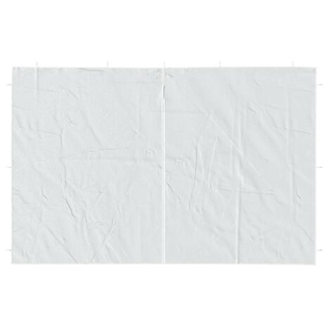 Tentwanden 2 st met ritssluiting PE wit  3