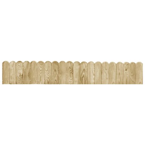 Gazonranden 2 st 120 cm geïmpregneerd grenenhout 2